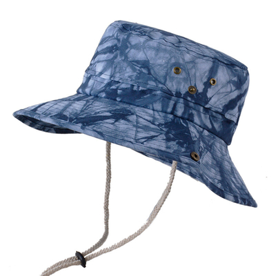 Summer Women'S Big Brim Tie-Dye Bucket Hat For sun protection