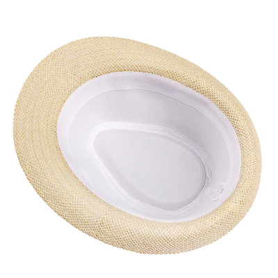 Vintage Rolled Outdoor Beach Sunshade Multi-Color Straw Hat For People