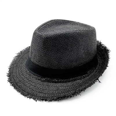 Retro Raw Edge Outdoor Beach Shade Breathable Straw Hat For People