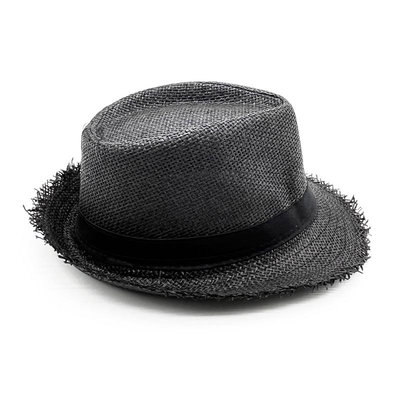 Retro Raw Edge Outdoor Beach Shade Breathable Straw Hat For People