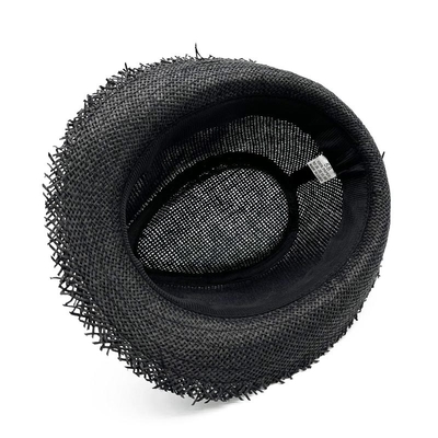 Retro Raw Edge Outdoor Beach Shade Breathable Straw Hat For People