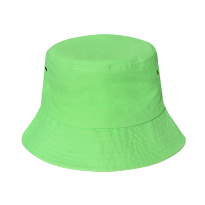 Retro Simple Breathable Fluorescent Cotton Bucket Hat For Women