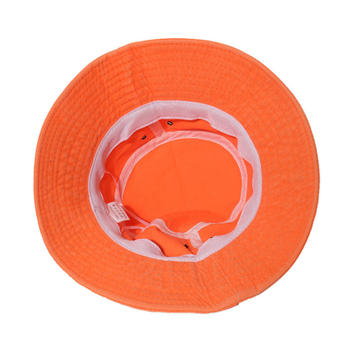 Retro Simple Breathable Fluorescent Cotton Bucket Hat For Women