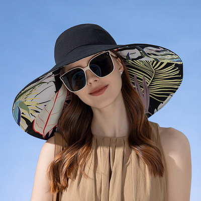Cross-border new double-sided fisherman hat female summer increase visor visor fashion sun hat sunscreen