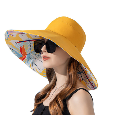 Cross-border new double-sided fisherman hat female summer increase visor visor fashion sun hat sunscreen