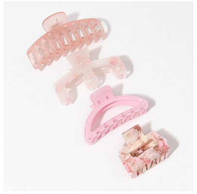 Acetic acid  French hair clip Ponytail shark clip 4pcs one set