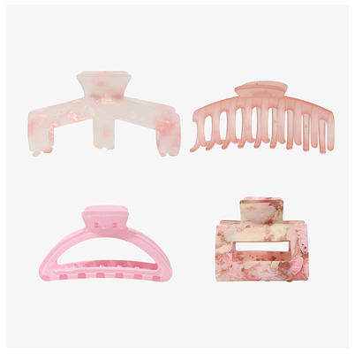 Acetic acid  French hair clip Ponytail shark clip 4pcs one set