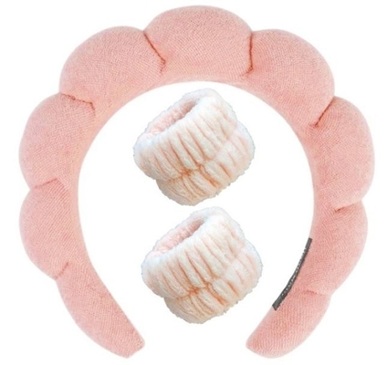Twist sponge high calvaria SPA head band  washing Face makeup headband set