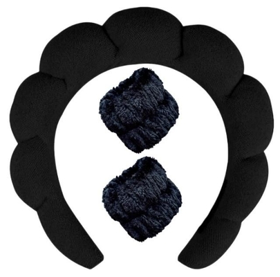 Twist sponge high calvaria SPA head band  washing Face makeup headband set