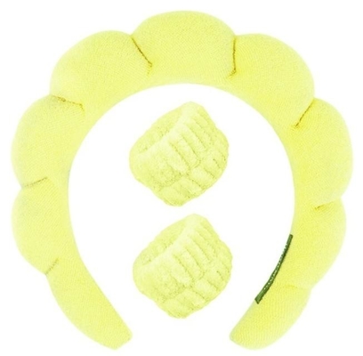 Twist sponge high calvaria SPA head band  washing Face makeup headband set