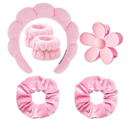 SPA Hair Band Facial makeup sponge headband set 6pcs