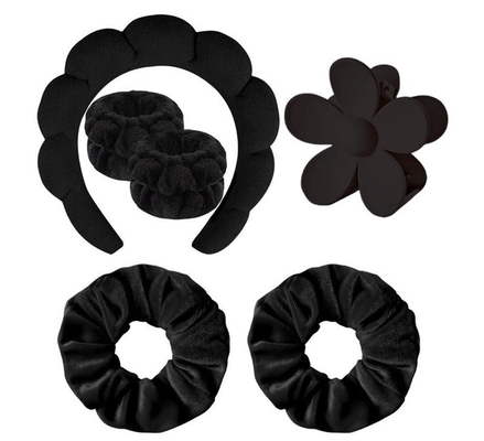 SPA Hair Band Facial makeup sponge headband set 6pcs