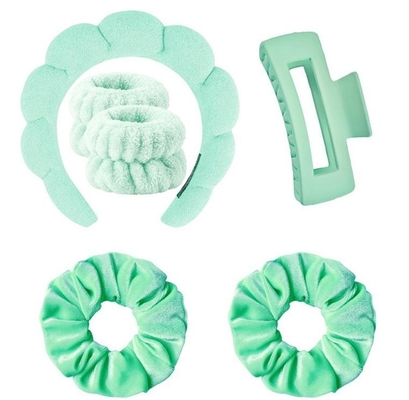 SPA Hair Band Facial makeup sponge headband set 6pcs