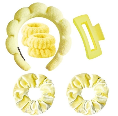 SPA Hair Band Facial makeup sponge headband set 6pcs