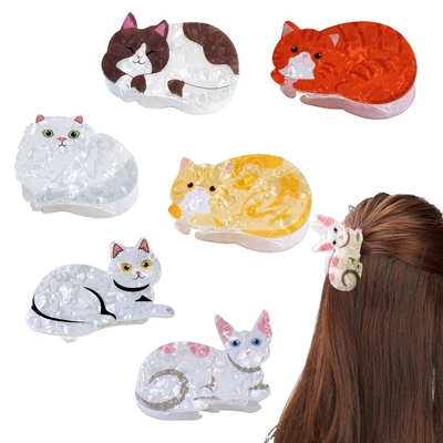 Acetic acid  shark clip Cute Cat Hair Clip