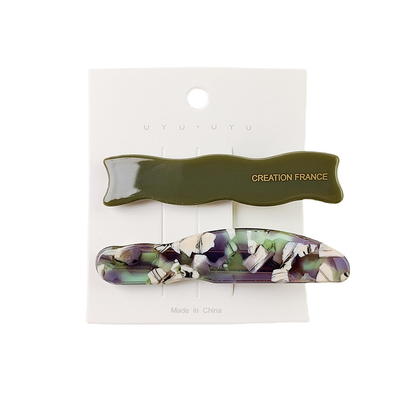 Acetic acid hairpin set duckbill clip Side Clip