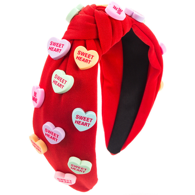 Wide edge knotted high-grade solid color cloth hair accessories