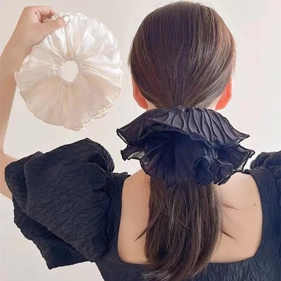 New Wrinkle Scrunchie Large Edge Hair Rope