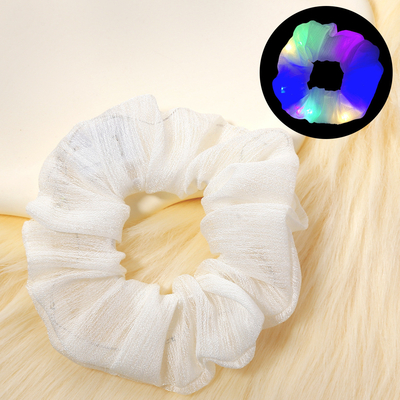 New LED mesh large scrunchie Luminous Hair Tie