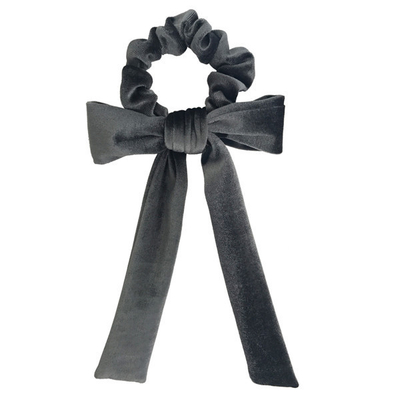 High quality Velvet knot streamer scrunchies