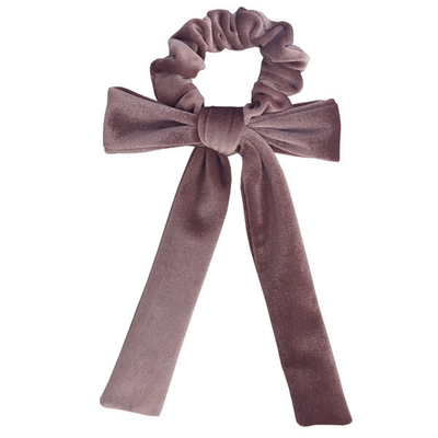 High quality Velvet knot streamer scrunchies