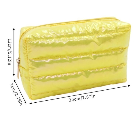 Solid Color Cosmetic Bag quilting storage bag