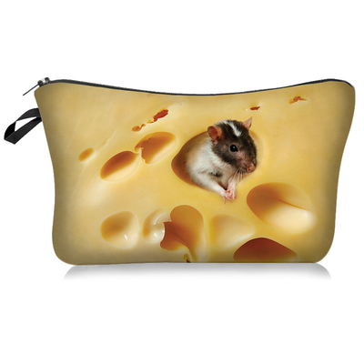 New animal 3d printed makeup dumpling bag