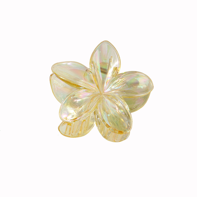 AB color frangipani hair clip Flower shark clip hair accessories