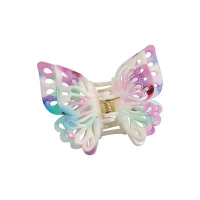 Double hollowed plastic butterfly claw clip