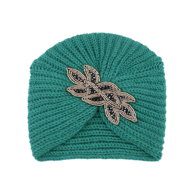 Crystal accessories Knit hat Heavy beaded hat warm woolen hat