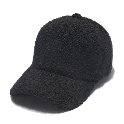 Warm lamb wool baseball cap Solid color all-matching student cap
