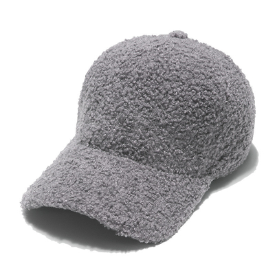 Warm lamb wool baseball cap Solid color all-matching student cap