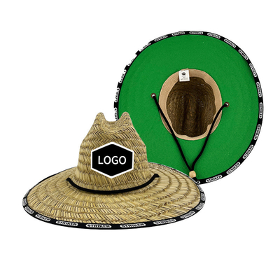 Summer straw hat with large brim Beach shade hat Panama Raffia straw hat Customized LOGO