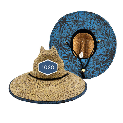 Summer straw hat with large brim Beach shade hat Panama Raffia straw hat Customized LOGO