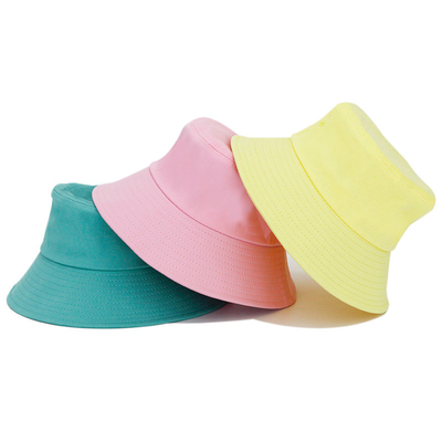 Solid color Bucket Hat Large Brim
