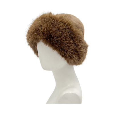 Winter Thickened and fleeced Warm Hat Fashion Solid Color Fur Bucket Hat