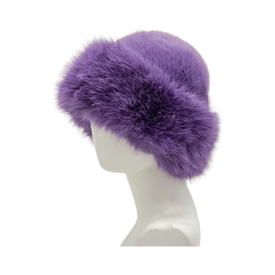 Winter Thickened and fleeced Warm Hat Fashion Solid Color Fur Bucket Hat