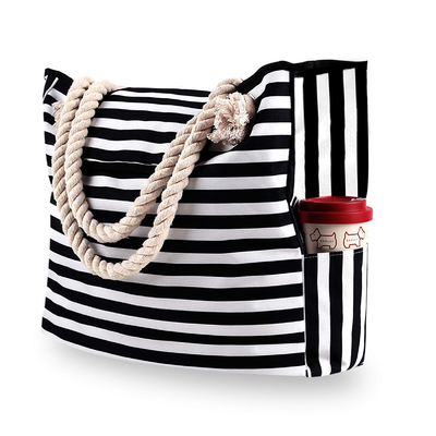 Large Beach bag Holiday printing portable shoulder bag Large capacity  canvas bag