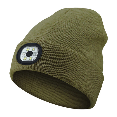 LED Lighting Knitted Hat Rechargeable Six Lights Beanie Hat