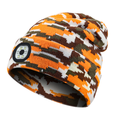 LED Lighting Knitted Hat Rechargeable Six Lights Beanie Hat