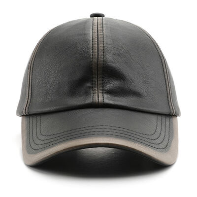 Fashional Classical Solid Color PU Baseball Cap
