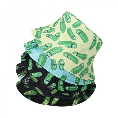 Rick And Morty Cartoon Fisherman Hat Casual Outdoor Shade Sunscreen Bucket Hat