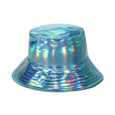 Hip Hop Laser PU Fisherman Hats Are Used For Stage Performances