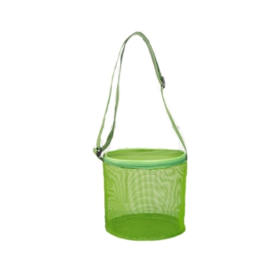 New Children'S Mesh Shell Storage Bag Beach Three-Dimensional Round Sand Bucket