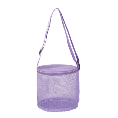 New Children'S Mesh Shell Storage Bag Beach Three-Dimensional Round Sand Bucket