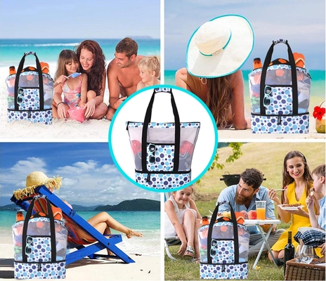 Outdoor Multi-Functional Dry And Wet Separation Large-Capacity Beach Ice Bag