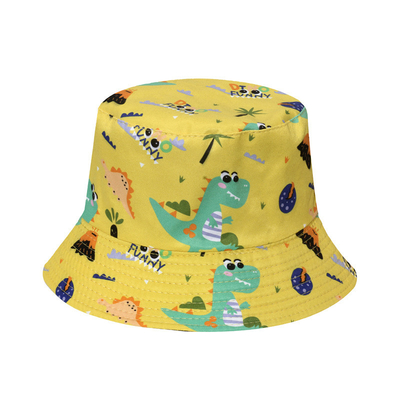Cute Cartoon Dinosaur Fisherman Hat Sunshade Sun Protection Casual All-Match Bucket Hat