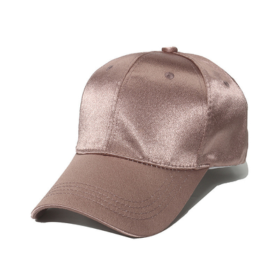 Spring/Summer Silk Satin Solid Color Casual Baseball Cap for men and women