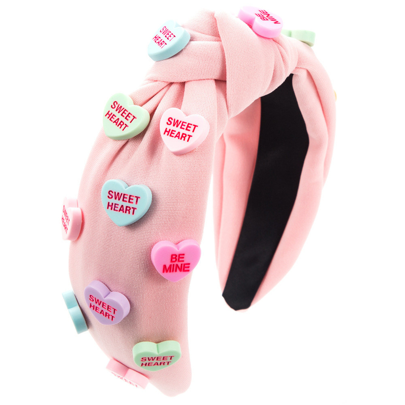 Wide edge knotted high-grade solid color cloth hair accessories