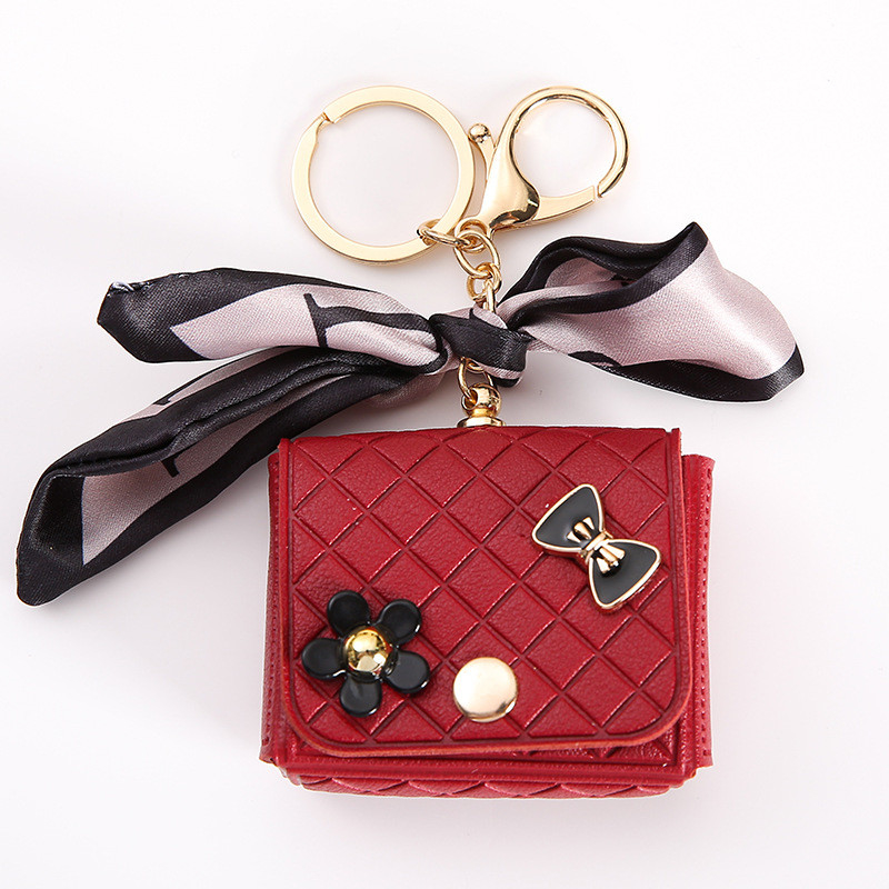 Bluetooth earphone bag small leather fragrance purse